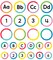 Carson Dellosa 150-Piece Cutout Letters, 4" Colorful Blank, Number, Upper and Lowercase Alphabet Decorations for Bulletin Board, Posterboard, Party, and Classroom Decor